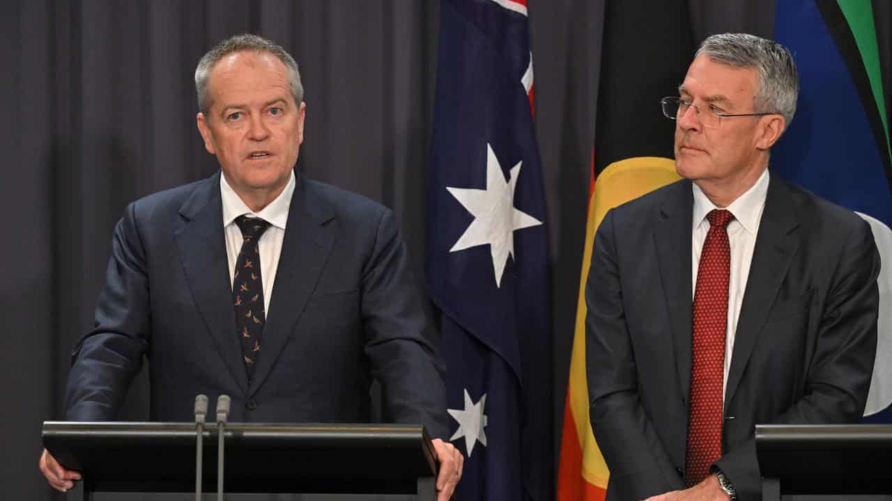 Bill Shorten and Attorney-General Mark Dreyfus