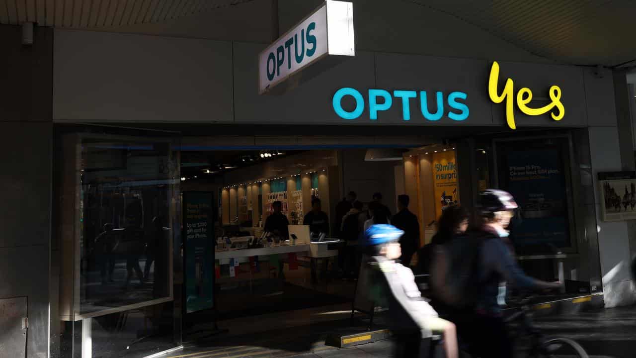 Optus store in Melbourne