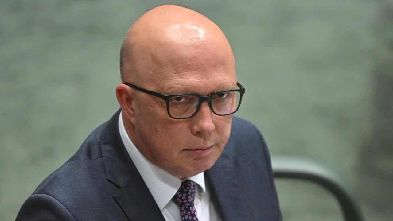 Leader of the Opposition Peter Dutton.