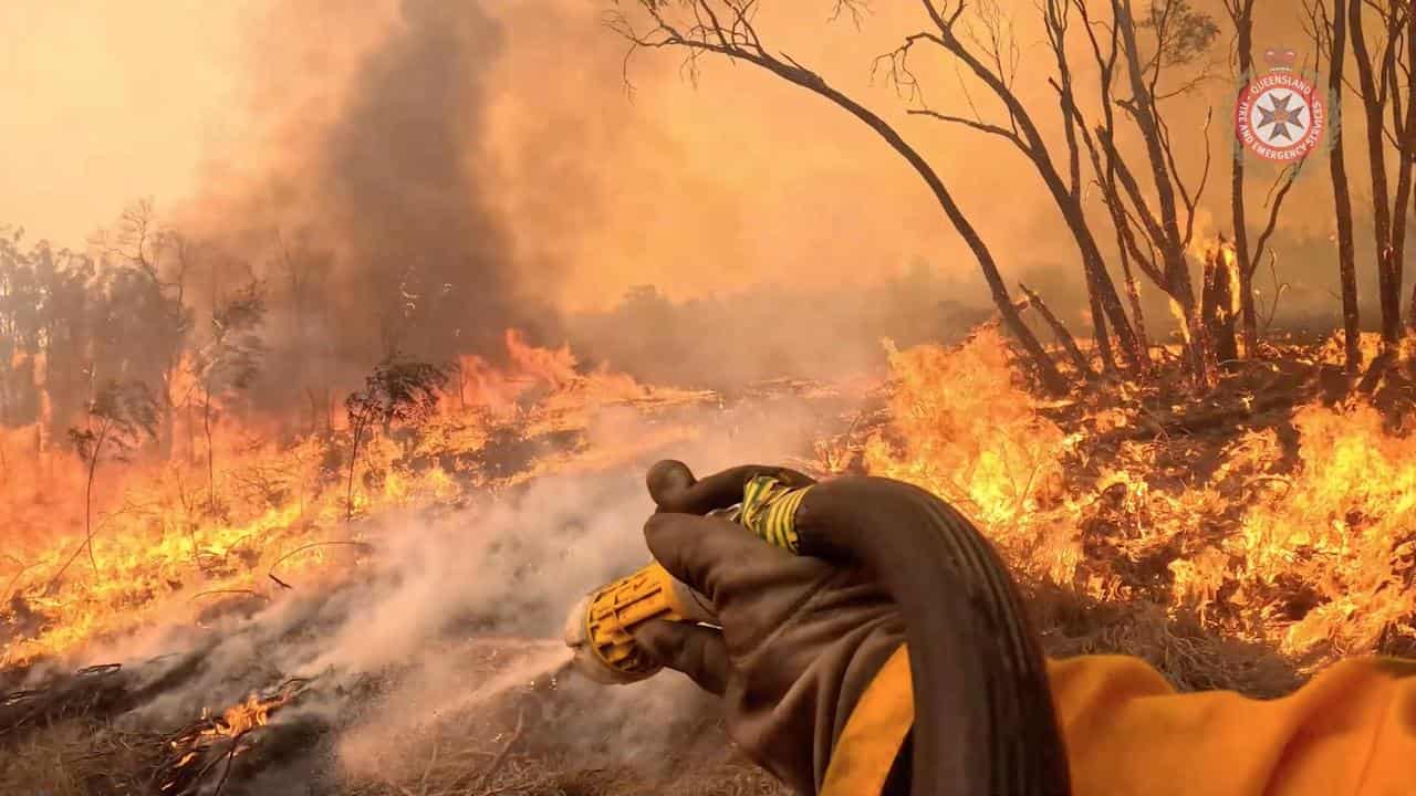 A file photo of a fire