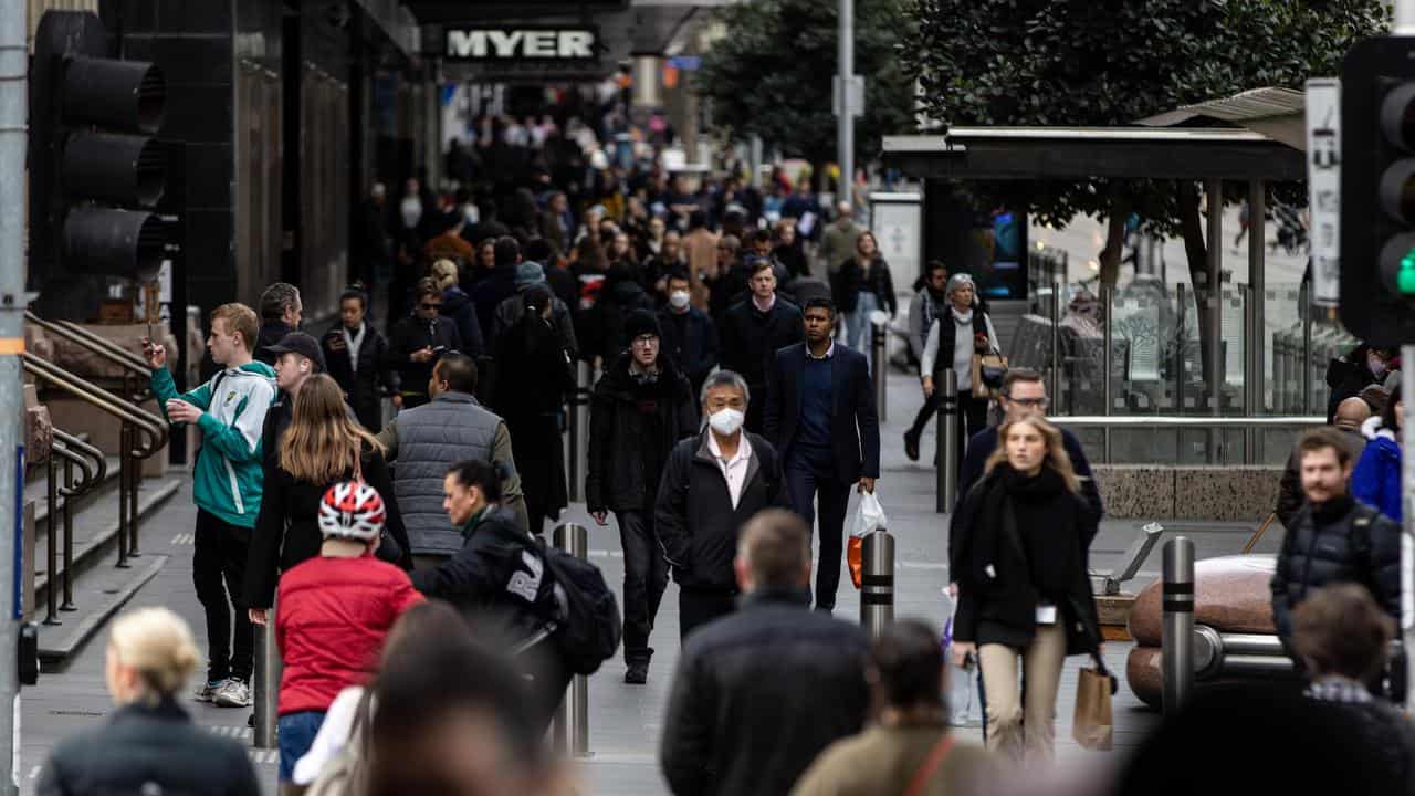 Shoppers in Melbourne