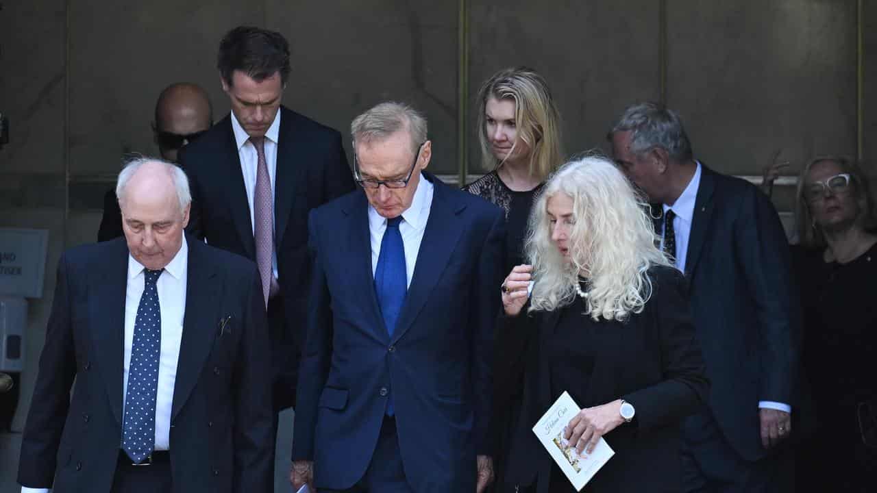 Paul Keating, Bob Carr and Anita Keating 