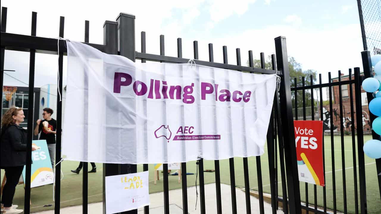 Indigenous voice referendum polling place