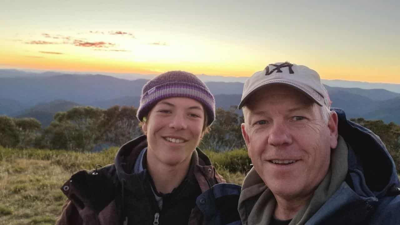 SA Police Commissioner Grant Stevens with his son Charlie