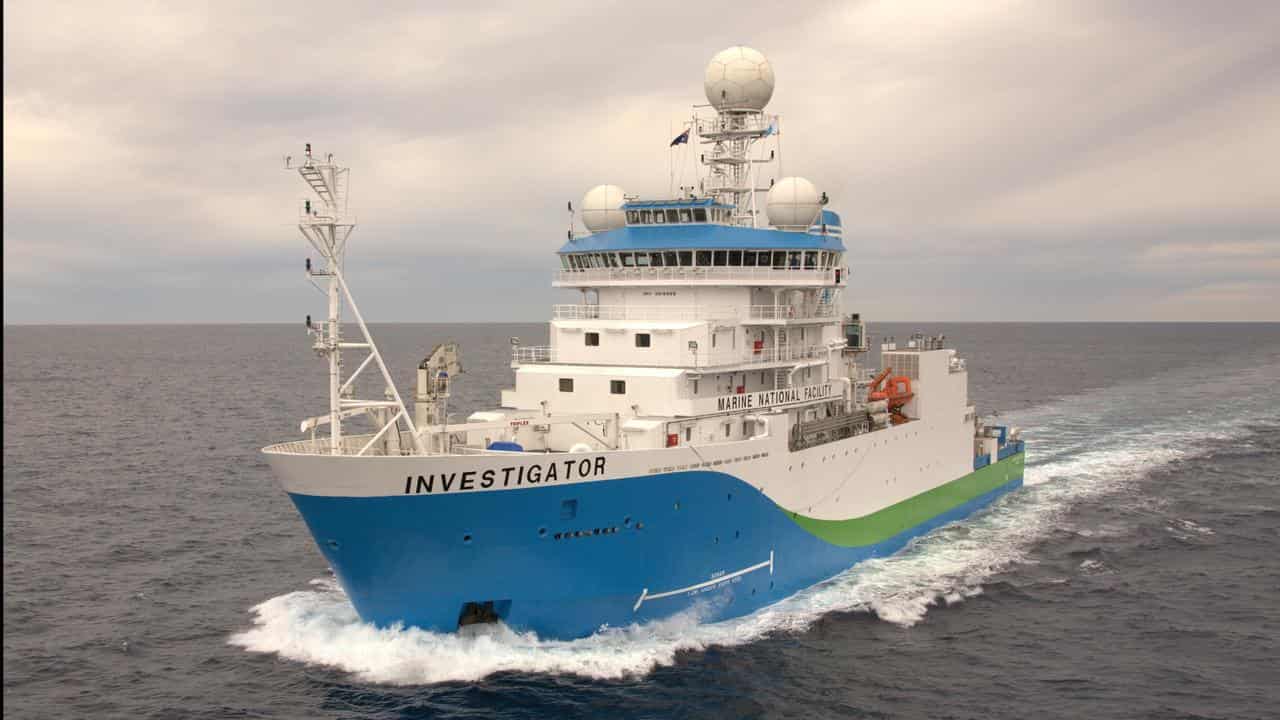 A file photo of the Investigator research vessel 