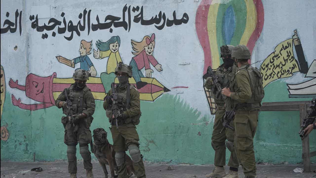 Israeli soldiers in Gaza Strip