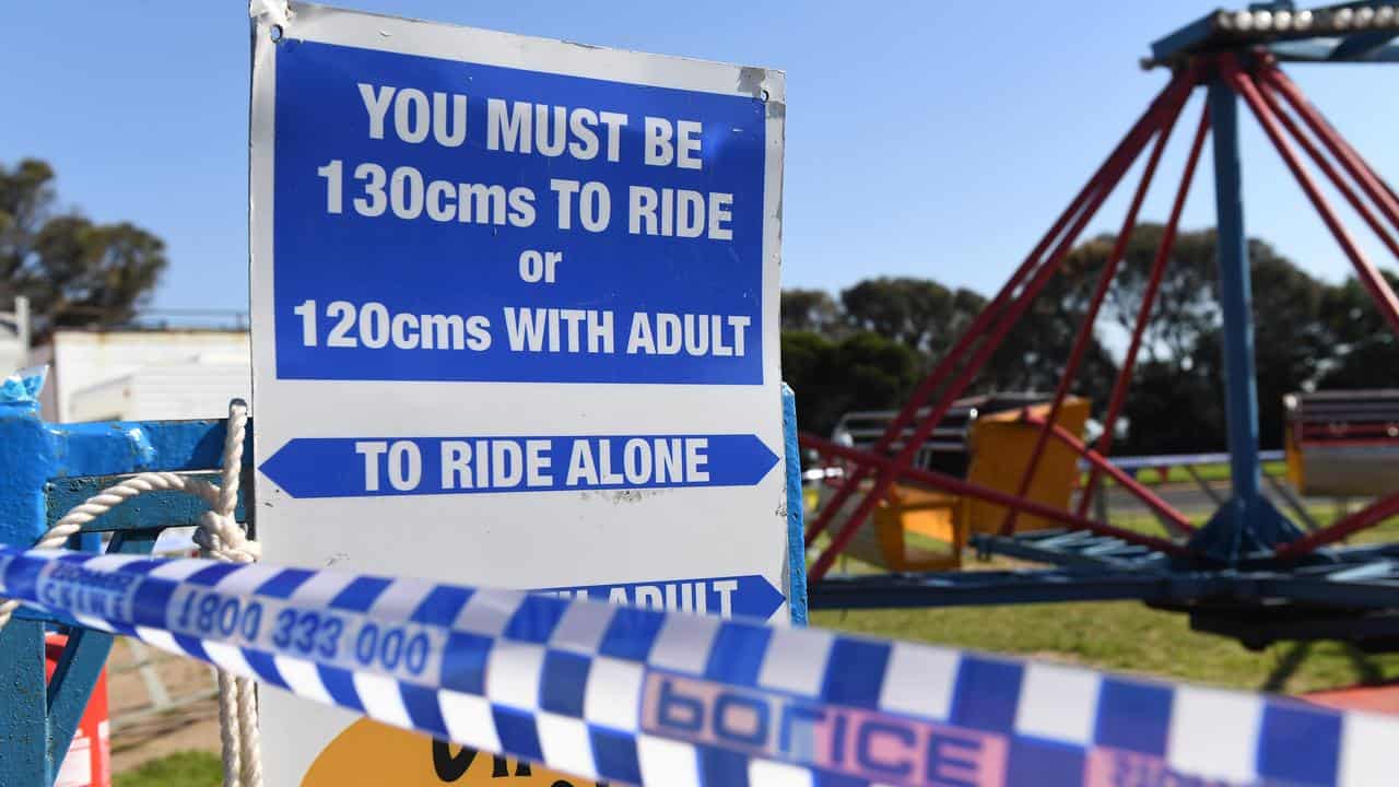 The carnival ride at the centre of the investigation (file image)