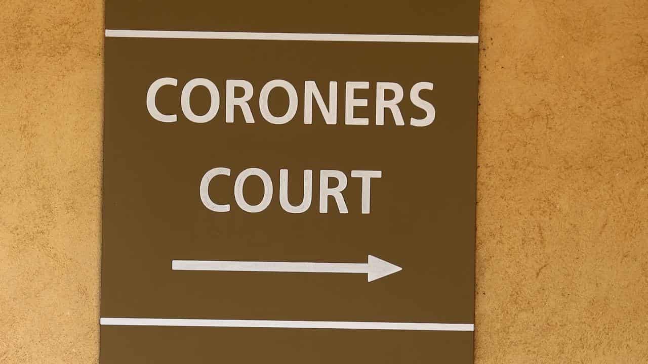 Coroner's court sign