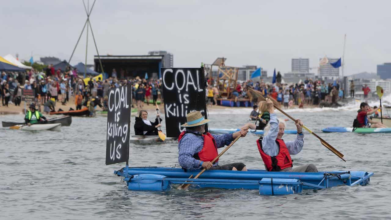 Rising Tide activists at Newcastle.