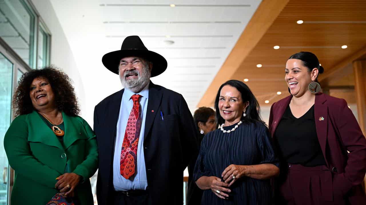 Pat Dodson, Malarndirri McCarthy, Linda Burney and Jana Stewart