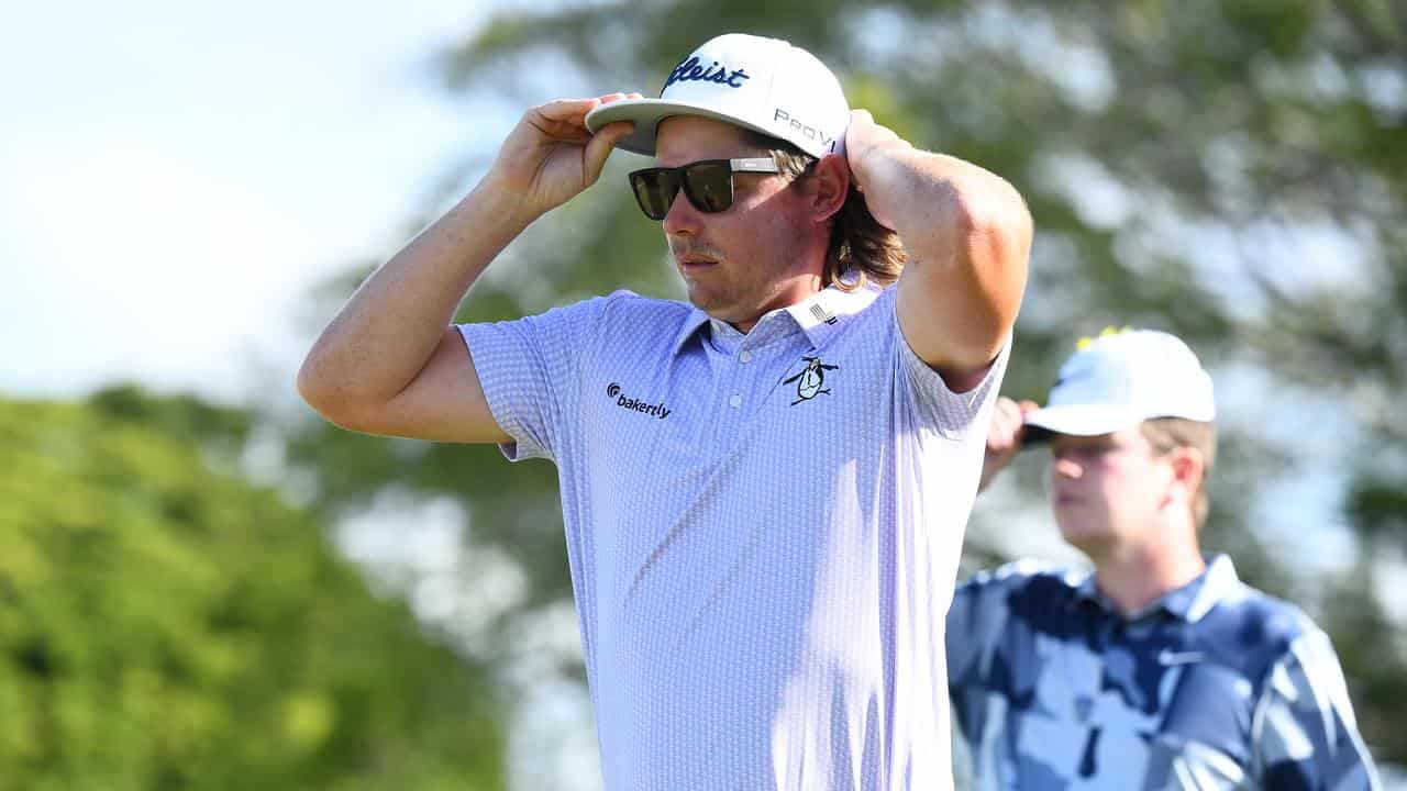 Cameron Smith during the second round of the Aussie PGA Championship.