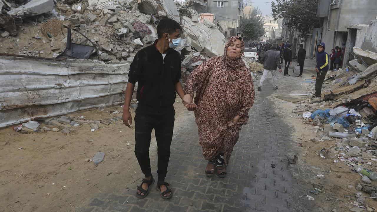 Palestinian woman hurt in Israeli bombardment