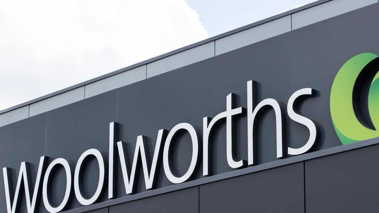 A Woolworths sign