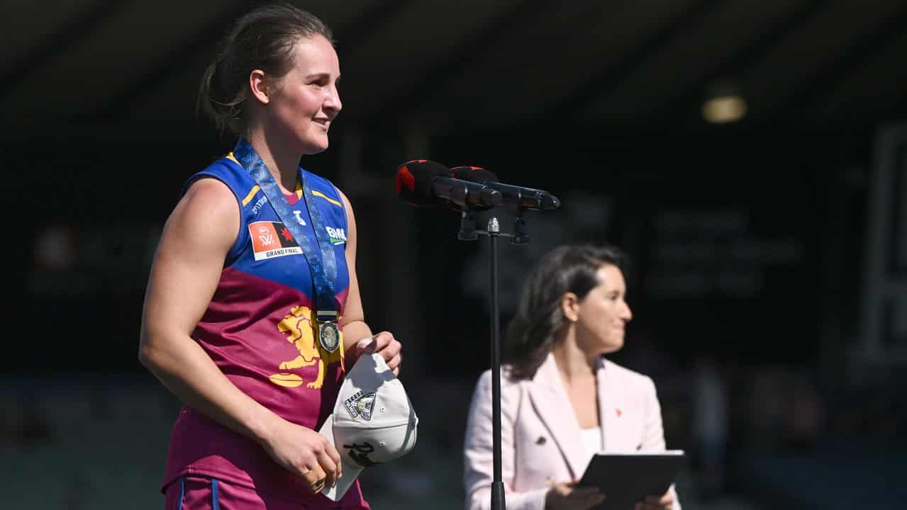 Bre Koenen of the Brisbane Lions