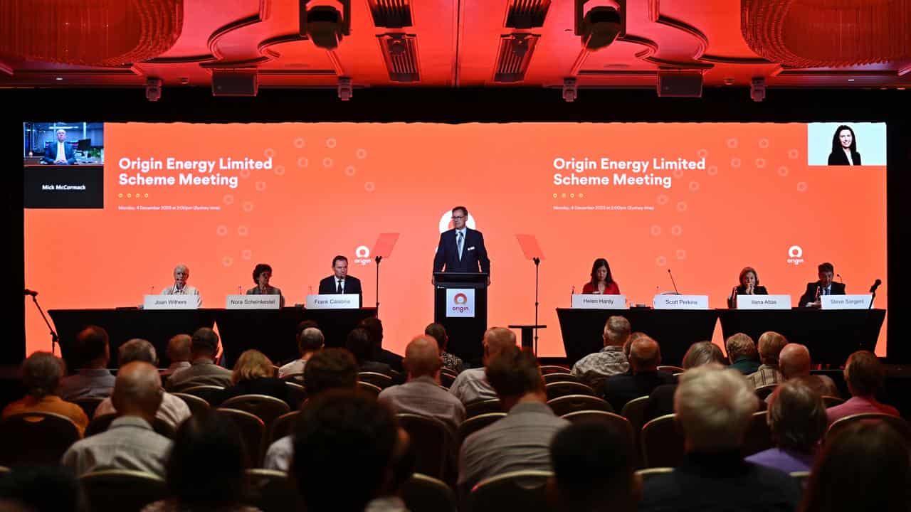 Origin Energy shareholders' meeting