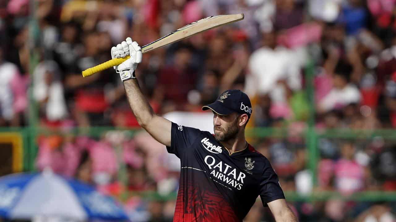 Glenn Maxwell in action for Royal Challengers Bangalore in the IPL.