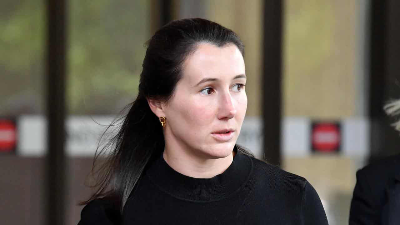 Nikita Irvine departs the Federal Court 