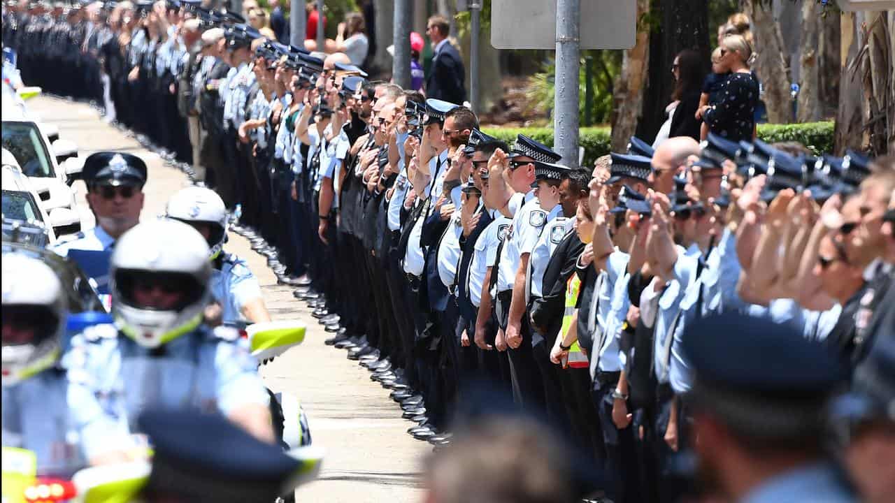 Wieambilla police memorial procession