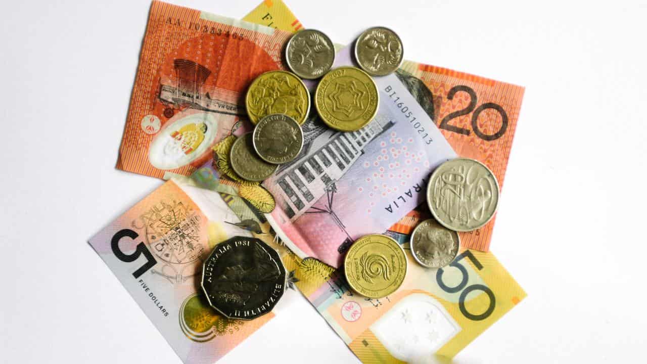 Australian notes and coins (file image)