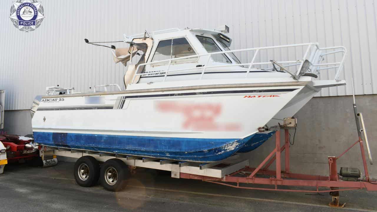 A fishing vessel seized by AFP