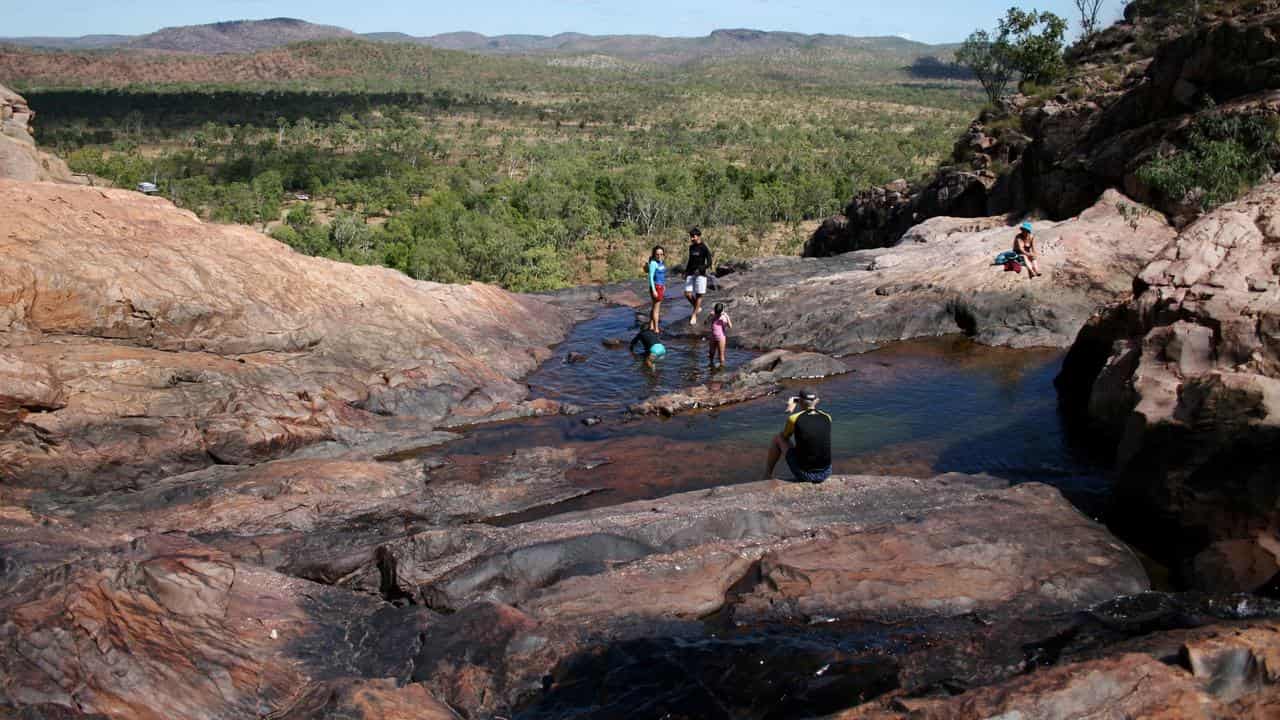 Gunlom Falls in Kakadu National Park (file image)