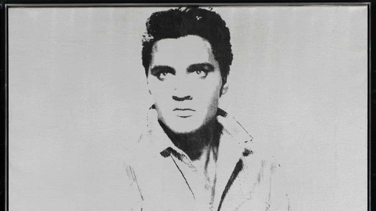 Andy Warhol's print of Elvis Presley.