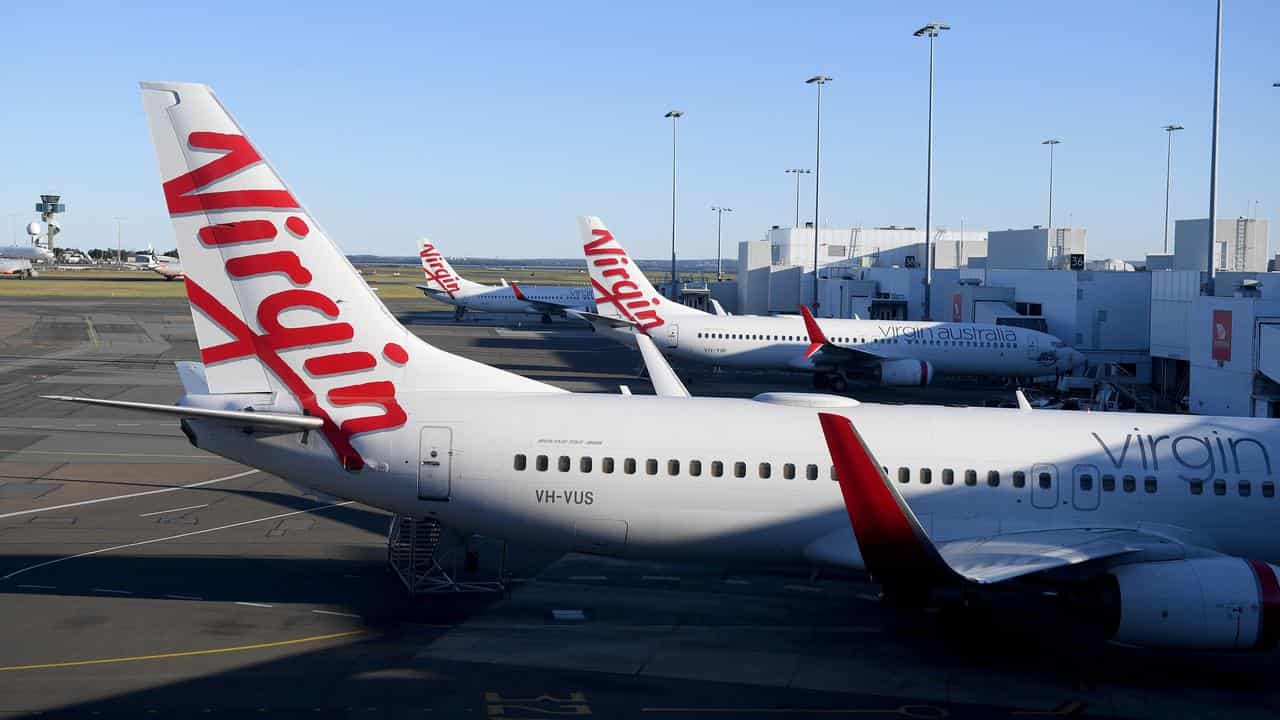 Virgin aircraft at Sydney Airport