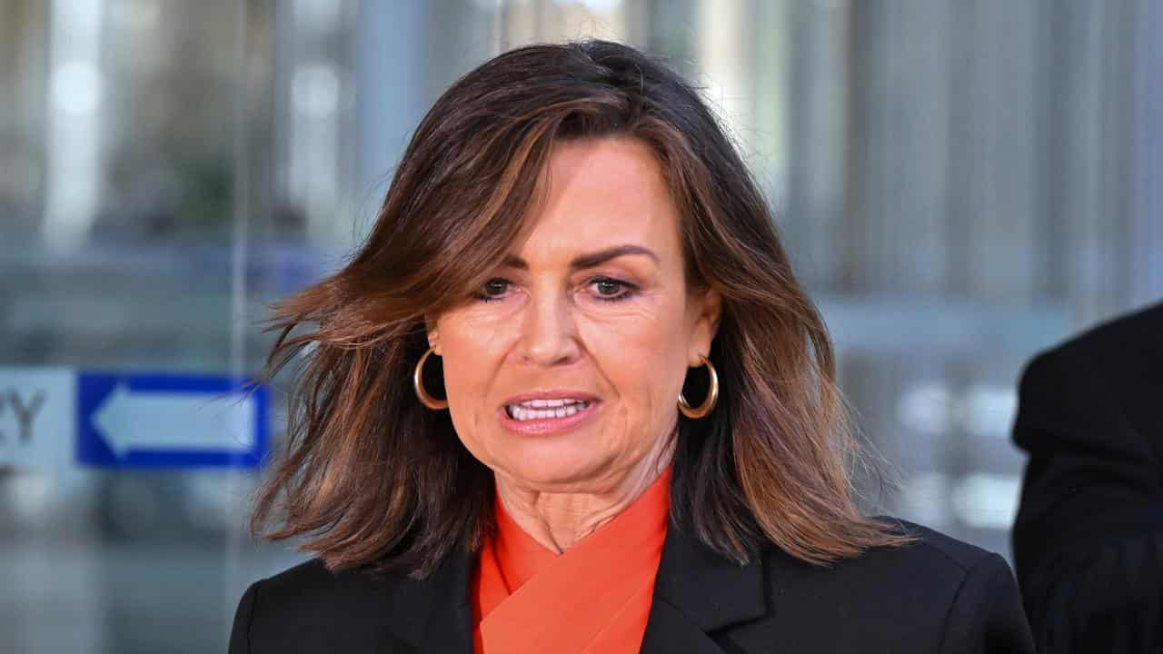 Television personality Lisa Wilkinson leaves the Federal Court