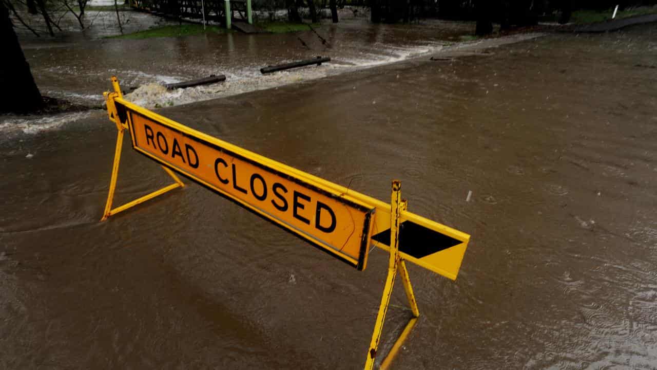 flooded road