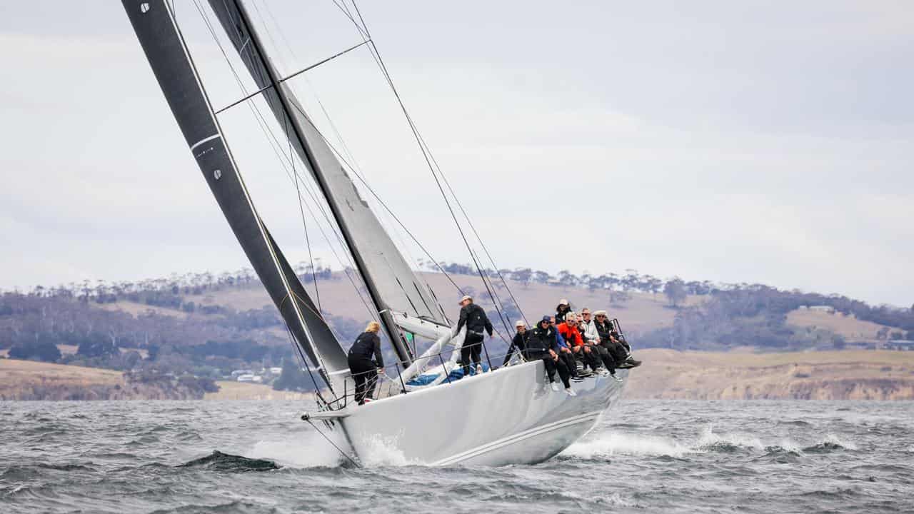 No Limit during the 2023 Sydney to Hobart. 