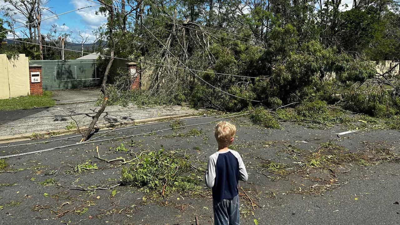 Storm damage on the Gold Coast.