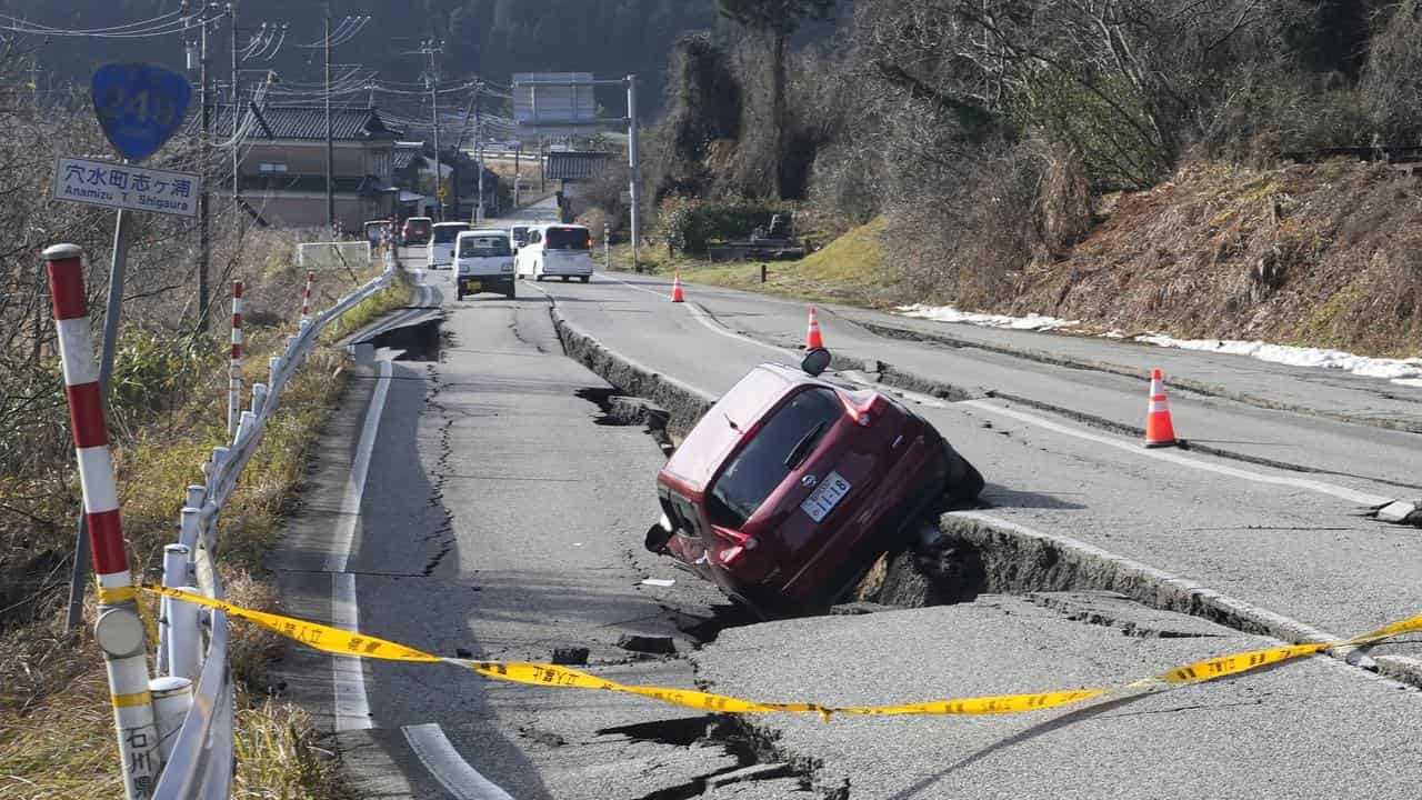 Earthquake damage in Ishikawa Prefecture