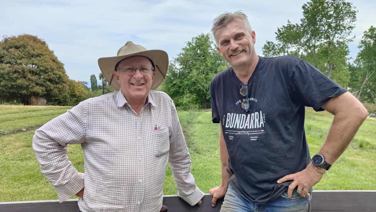 John Dent and archaeologist Darren Watton.