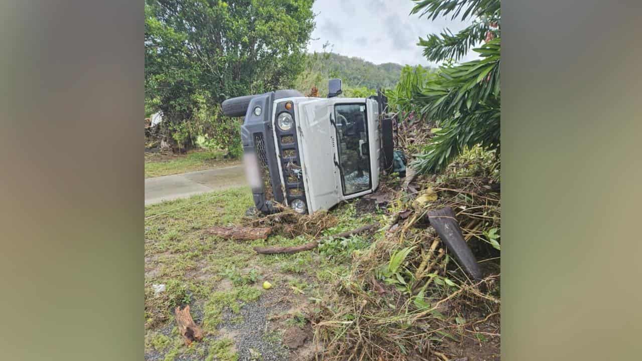 Storm damage at Wujal Wujal.