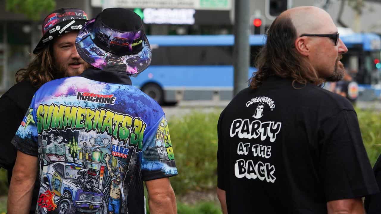 Mullet wearers at Summernats.