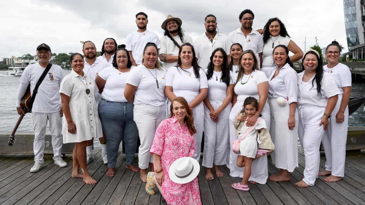 Te Aranganui Choir with Sydney Festival director Ollivia Ansell