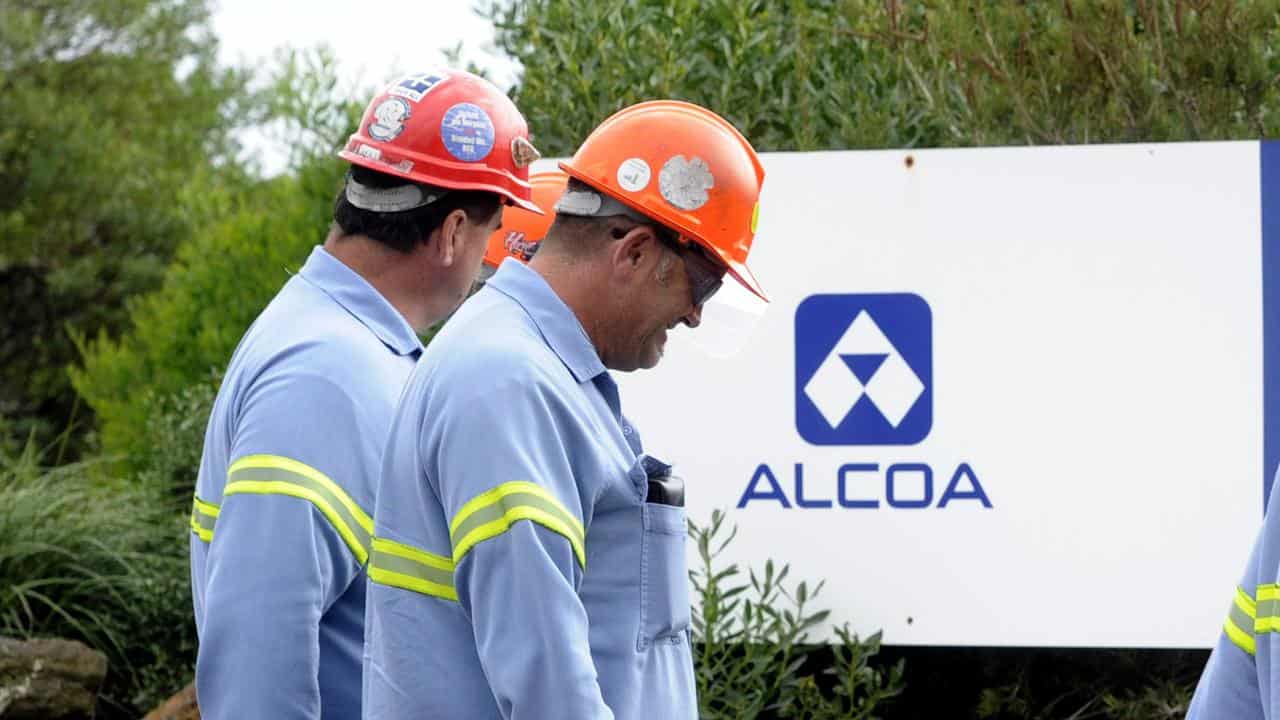 Alcoa workers in Geelong (file image)