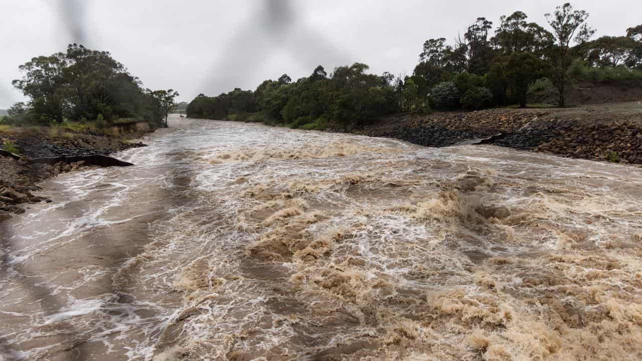 The water stream of the Wyangala Dam (file pic)