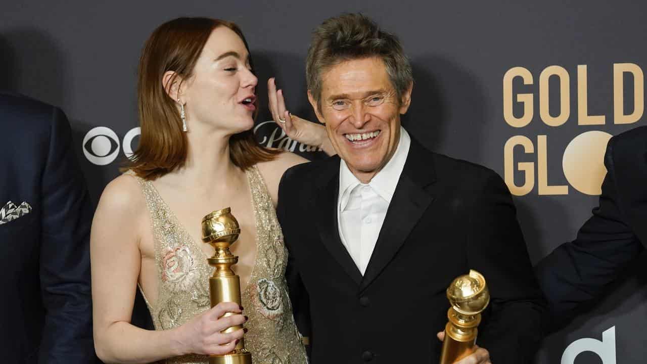 Emma Stone and Willem Dafoe