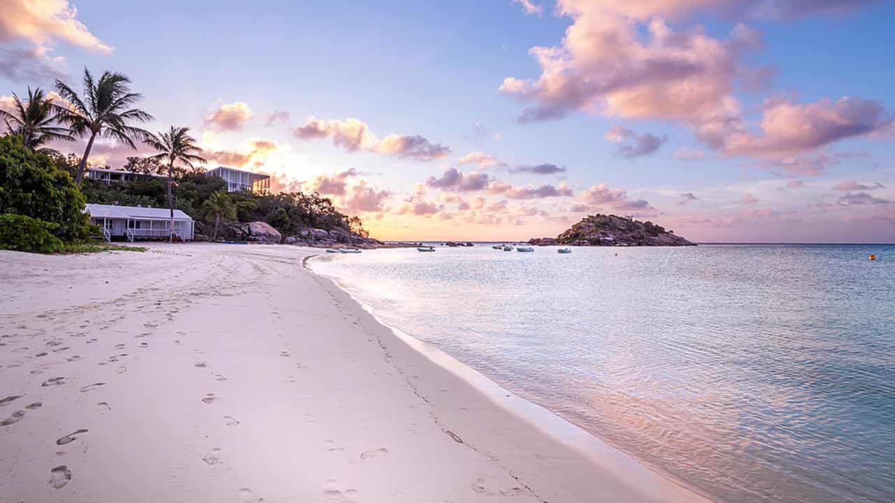 Sunset at Anchor Bay on Lizard Island (file image)