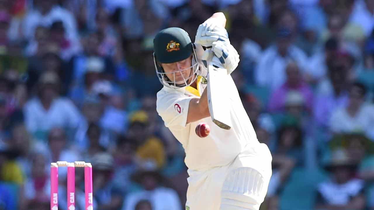 Shane Watson bats for Australia. 