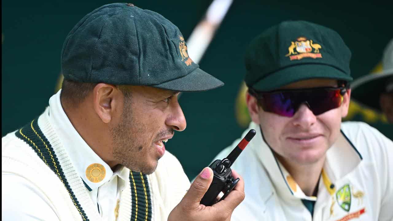 Usman Khawaja and Steve Smith. 