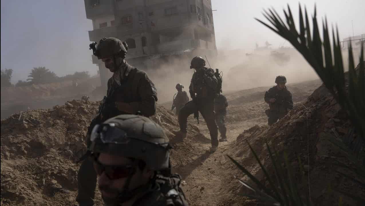 Israeli soldiers in the Gaza Strip