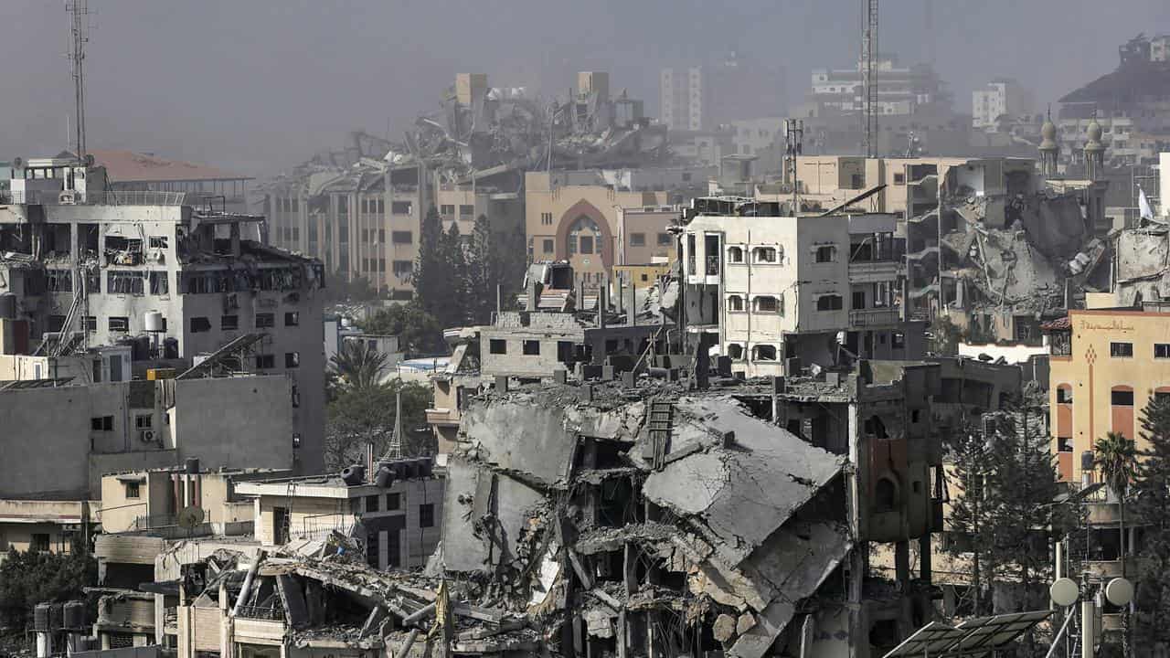 Israeli airstrikes in Gaza city (file)