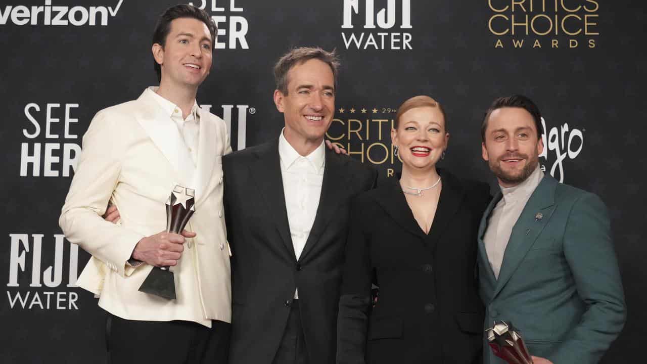 Nicholas Braun, Matthew Macfayden, Sarah Snook and Kieran Culkin