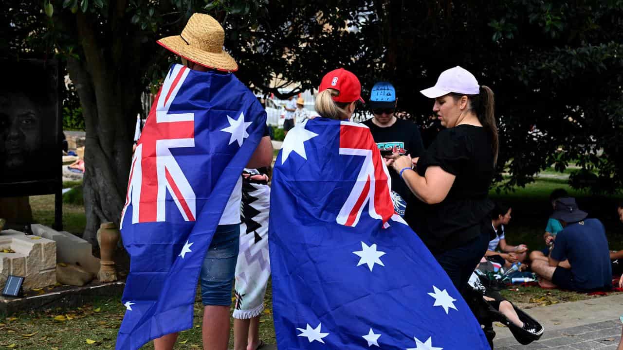 People celebrate Australia Day