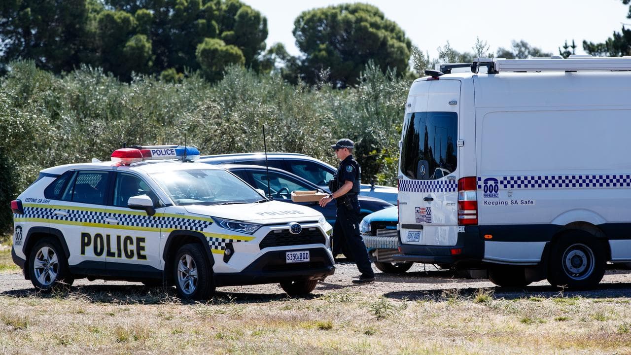 Police search the Yandles' property (file image)