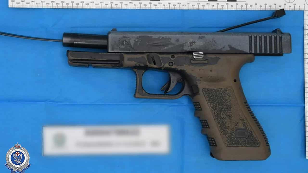 A Glock pistol seized by NSW Police 