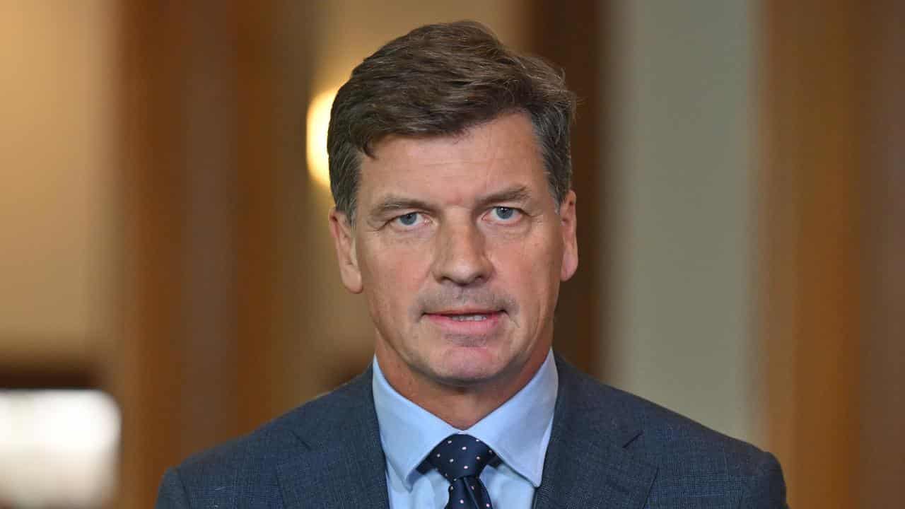 A file photo of Angus Taylor 