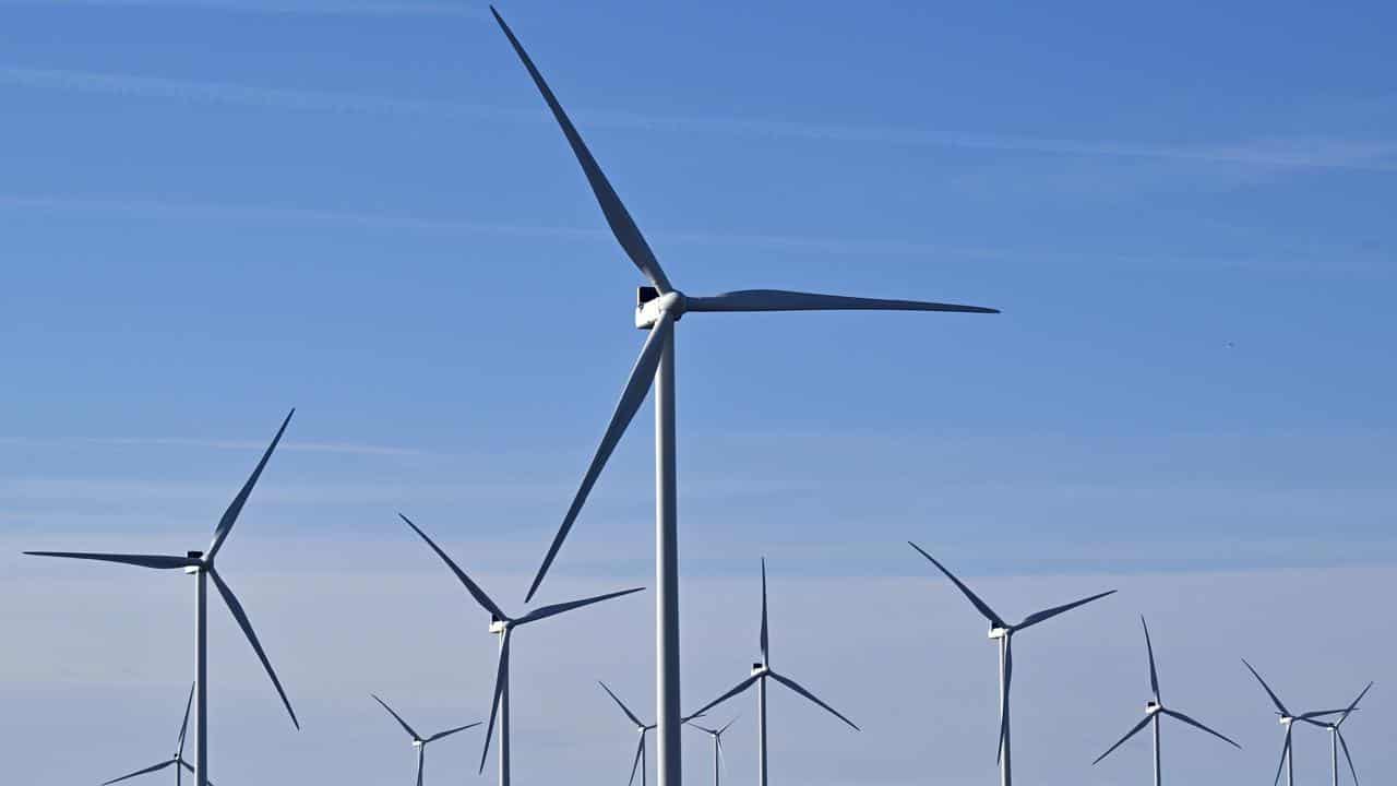 Wind turbines south of Goulburn (file image)